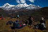 Odpoczynek gdzieś pomiędzy Dzongri La a Thangsing