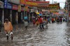Varanasi po opadach deszczu